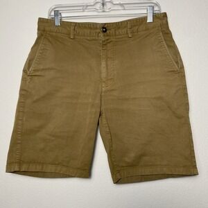 Flint and Tinder 365 Chino Shorts Mens 32x8.5 Beige Tan Casual Outdoors Hiking